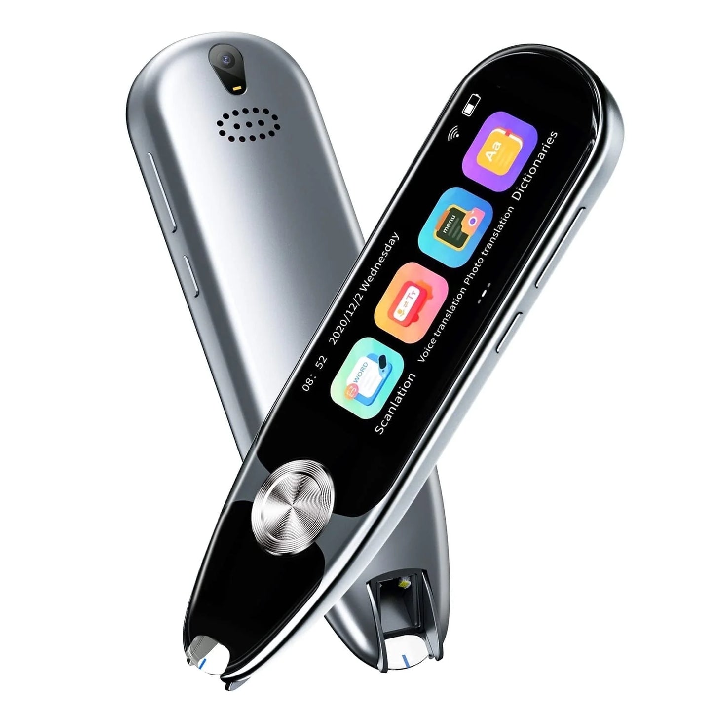 Language Translator Device,Translator Pen Reading Tool for Dyslexia, Reader Pen Translation Scanner Dictionary Pen with Voice & Camera Translators, Portable Translator for Language Learners, Black