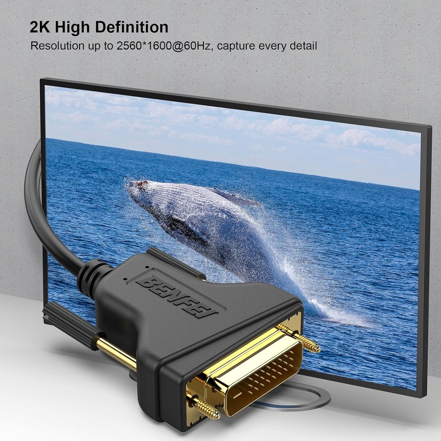 DVI to DVI Cable, DVI-D to DVI-D Dual Link 6 Feet Cable
