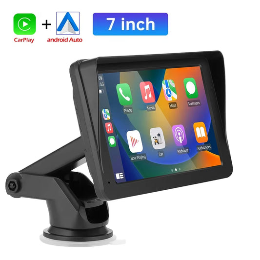 Car Radio Multimedia Video Player Wireless Carplay Android Auto 7Inch Touch Screen with USB AUX FM for Rear View Camera