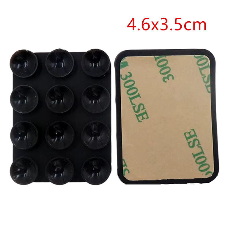 Double Side Silicone Suction Pad for Mobile Phone Fixture Suction Cup Backed Adhesive Silicone Rubber Sucker Pad for Fixed Pad