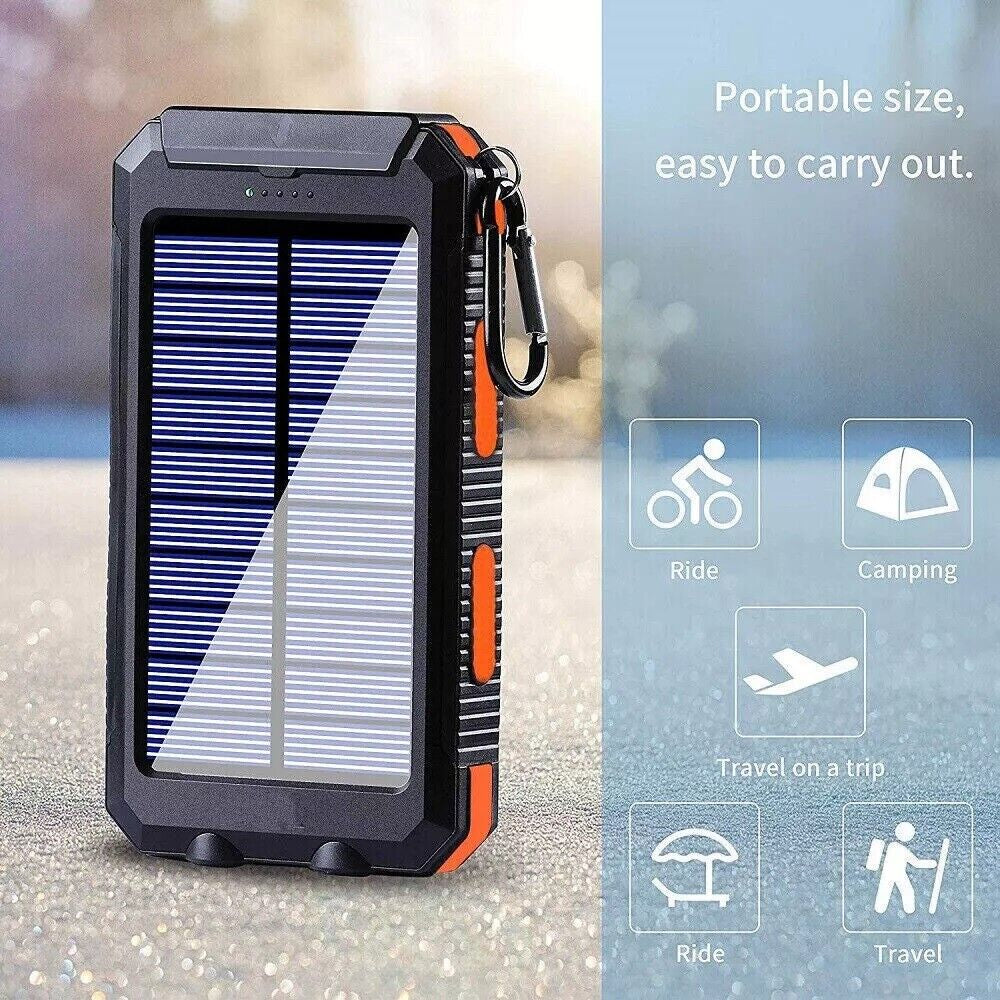 Super Solar Power Bank Charger USB Portable Charger Power Bank for Cell Phone