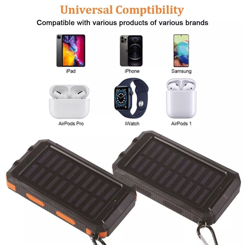 Super Solar Power Bank Charger USB Portable Charger Power Bank for Cell Phone