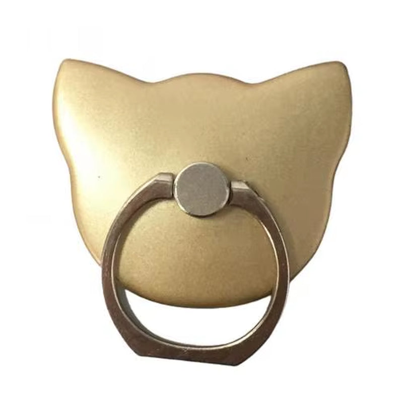 Mobile Phone Rotating Holder Cute Cats Shape High-Viscosity Zinc Alloy Ring ABS Buckle for Iphone Xiaomi Samsung