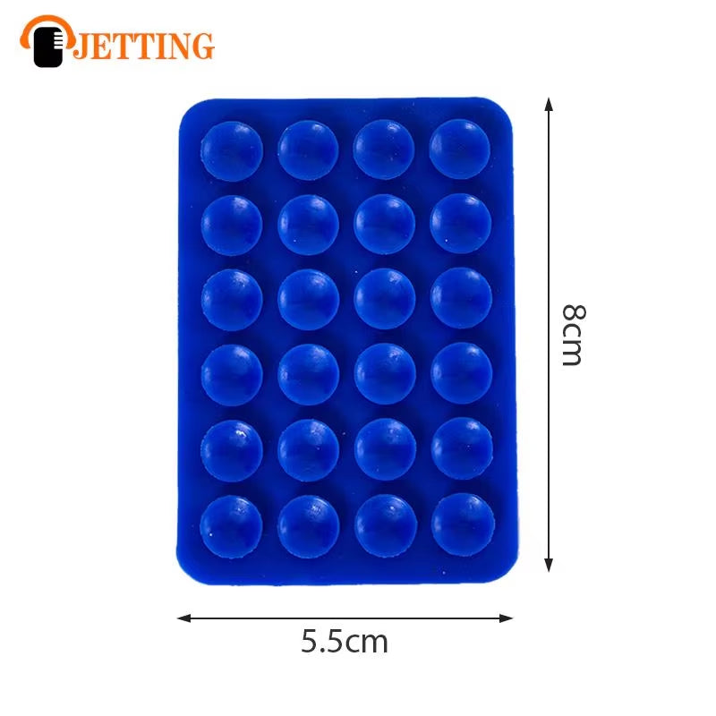 Double Side Silicone Suction Pad for Mobile Phone Fixture Suction Cup Backed Adhesive Silicone Rubber Sucker Pad for Fixed Pad