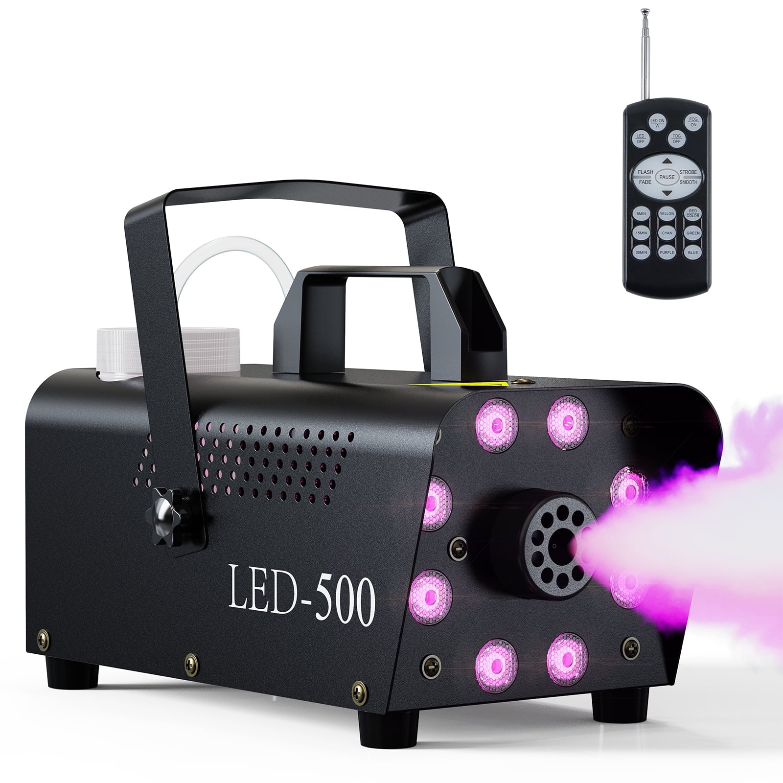 Halloween Smoke Machine, Remote Controlled, 3 Stage LED Lights